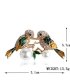 XSB167 - Golden Bird Saree Brooch